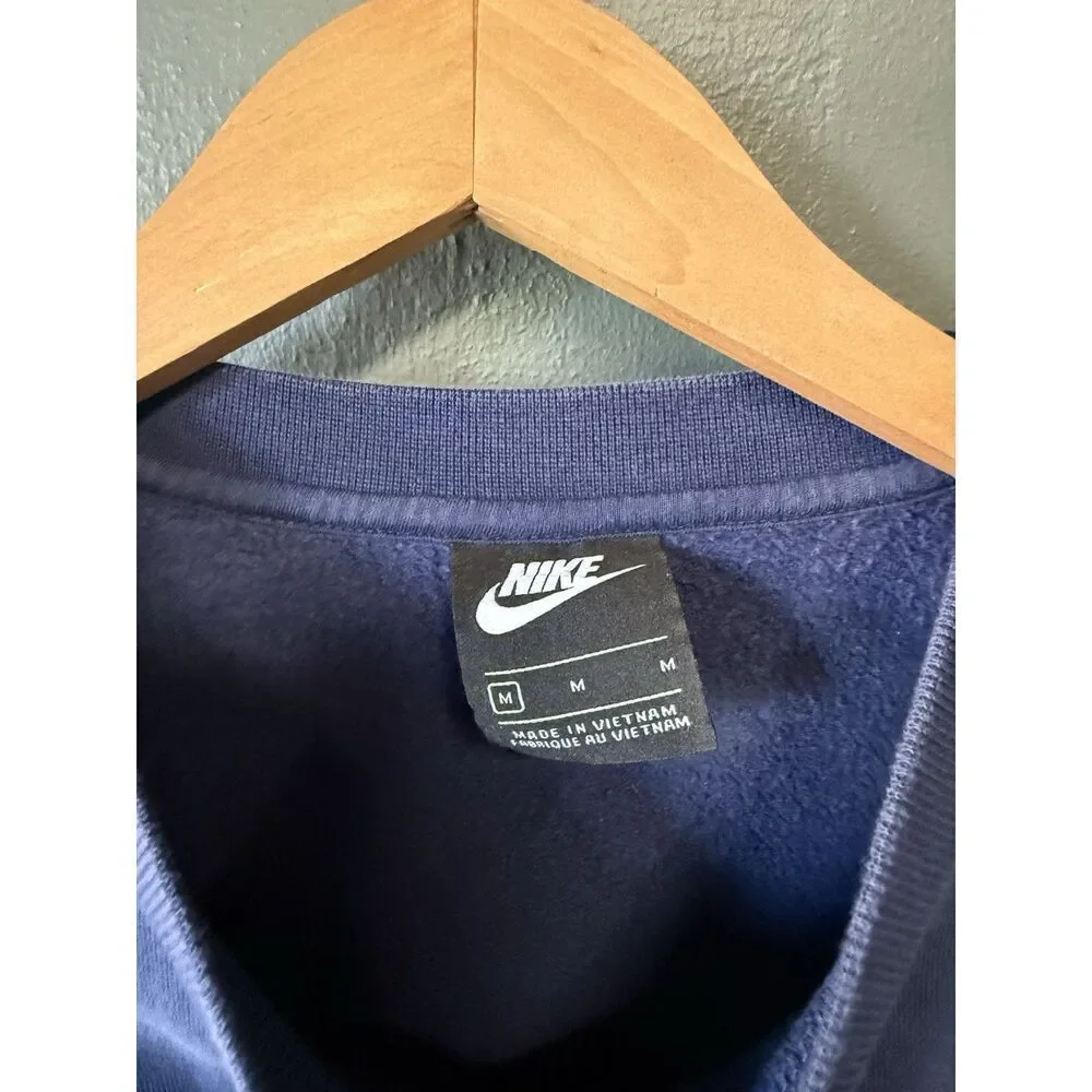 Nike Sportswear Mens Blue Pullover Sweatshirt Size Medium